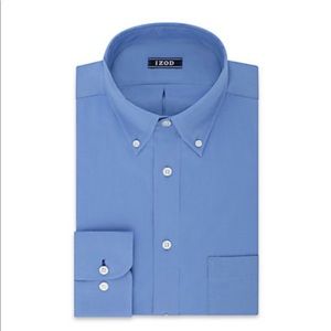 NWT IZOD Regular Fit BlueDress Shirt 16 34/35